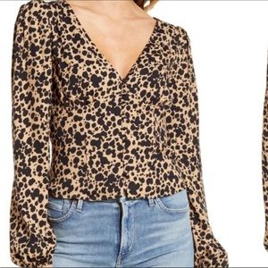 Reformation Nell Top in Cheetah - size medium - love this too just doesn’t fit